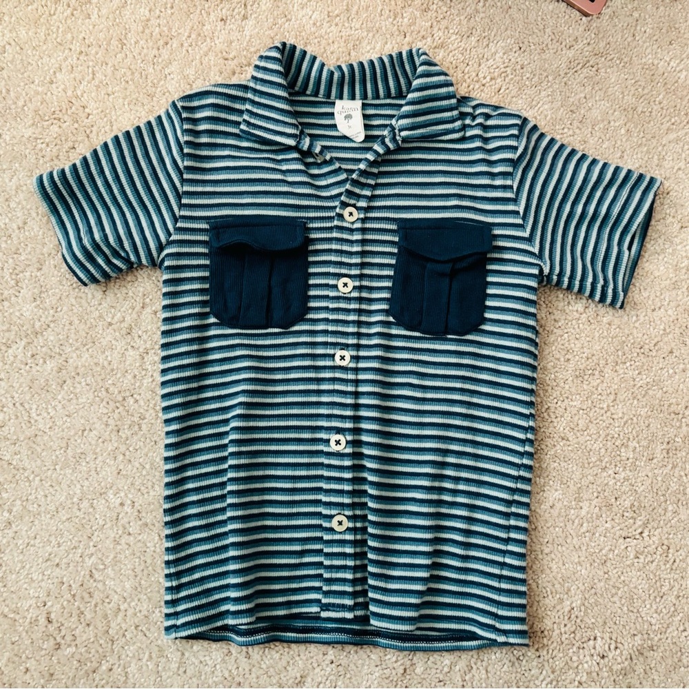 KATE QUINN Striped Blue Kids Shirt